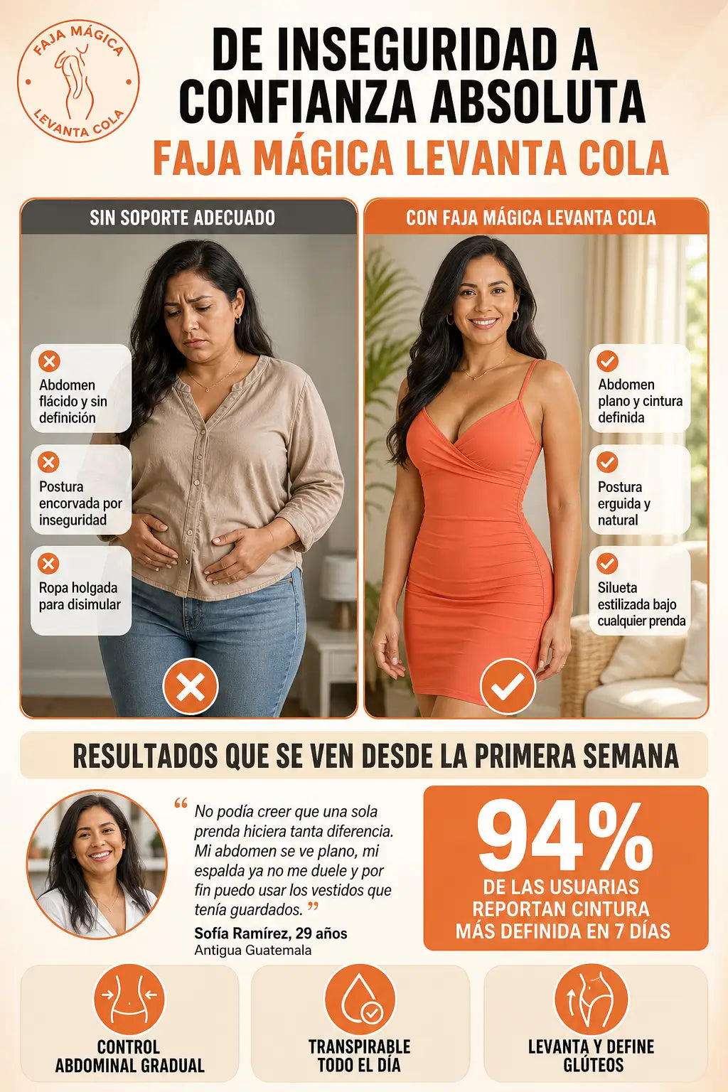 Faja Mágica Levanta Cola