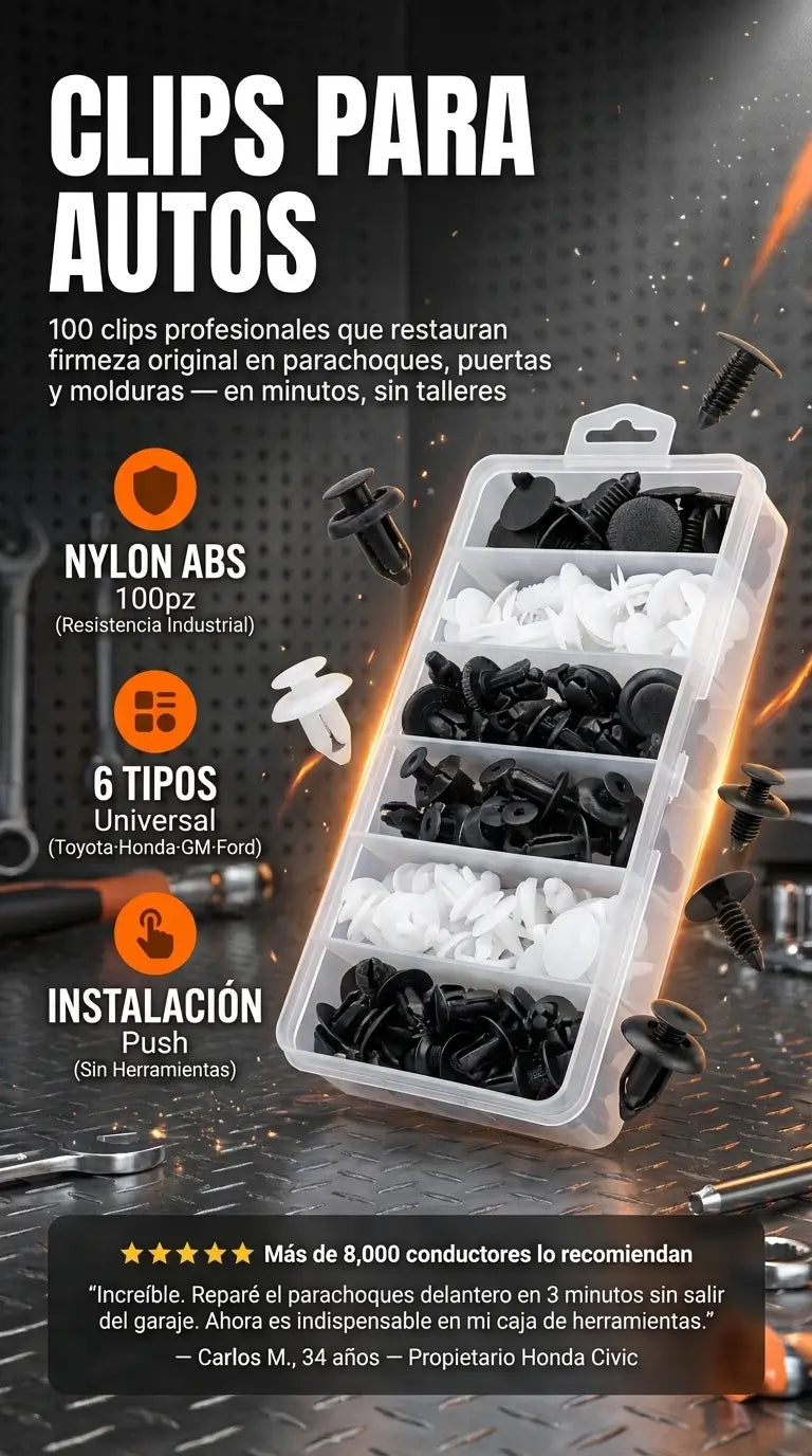 Kit de Clips Rápidos para Automóvil Full