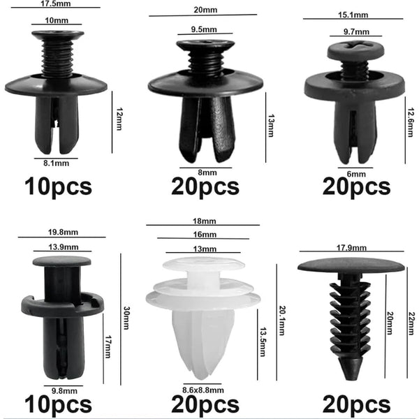 Kit de Clips Rápidos para Automóvil